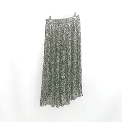 ◇ Θ jouetie ジュエティ 花柄 ウエストゴム ロング プリーツ スカート サイズ M ブラック系 レディース E  【1412260021395】のサムネイル
