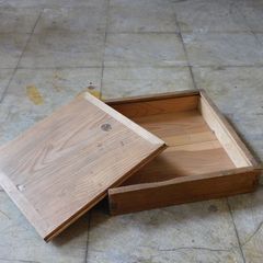 1760 ②蓋付 レトロなブリキケース 収納箱 コンテナ 工業系