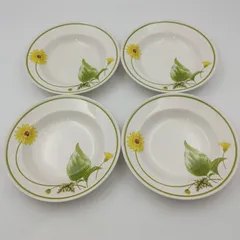 【K-0322】Mikasa ミカサ 皿 プレート ひまわり 4枚セット 23.5cm