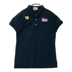 サイズ：2 JACK BUNNY ジャックバニー  半袖ポロシャツ ワッペン  ネイビー系 [240101418465] ゴルフウェア レディース ストスト