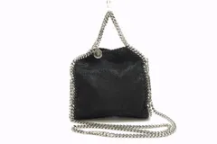ステラマッカートニー ファラベラ タイニー 2way チェーン ショルダー ハンドバッグ トート レザー 黒 ブラック STELLA McCARTNEY 1924h