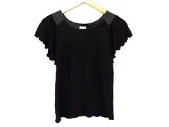 ARMANI COLLEZIONI アルマーニ コレッツィオーニ レーヨン92％×ポリウレタン8％ 半袖 トップス 表記サイズ40 洋服 ブラック系 DI8106