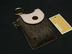 ■新品同様■ MICHAEL KORS マイケルコース MK柄 PVC AirPodsケース エアポッズケース レディース ブラウン系 BM4398