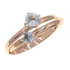  ヨンドシー リング 2連 K18 YG 10号 中古