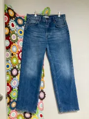 ZARA ザラ ウィメンズ ワイド ストレートフィット デニムパンツ デニム