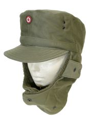 オーストリア軍 ウィンターキャップ OD 耳当て付き 中古上