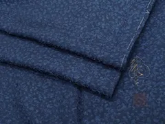 A95愛華 夏着物 洗える夏着物小紋古庄理一郎作 純天然藍染 証紙つき蝶地綿美品 A95愛華 夏着物 洗える夏着物小紋古庄理一郎作 純天然藍染 証紙つき