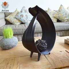 アジアン雑貨 バリ雑貨 インテリア 置物 オブジェ  バリ アジアン 雑貨 ヤシ トレイ ラタン ボール セット