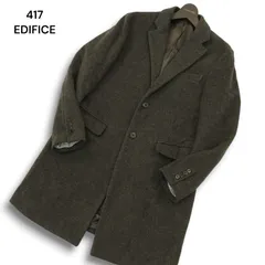 417 EDIFICE エディフィス 秋冬 ウール★ チェスター コート Sz.S　メンズ グレー