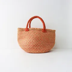 【値下げ】トリココムデギャルソン tricot COMME des GARCONS TK-K 206 インナーバッグ付き  サイザルバッグ /オレンジ 天然草【2400013910910】のサムネイル