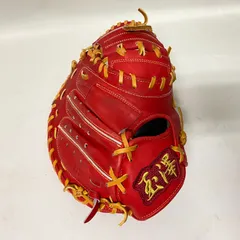 【浜館58-151】 軟式キャッチャーミット 玉澤 TAMAZAWA 橙色 【中古品】のサムネイル