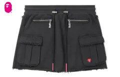 A BATHING APE ダークデニムスカート A BATHING APE｜APE HEAD EMBROIDERY 12 OZ DENIM SKIRT