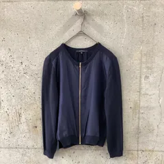 マカフィーMACPHEEシルク×ウール切り替えジップカーディガン