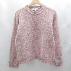 ◇ ⊇ UNIQLO ユニクロ 251-412400 カラーネップクルーネック 長袖 セーター サイズM ピンク系 レディース E  【1502180045707】