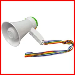 【激安！】小型 拡声器 応援 サイレン付きハンドメガフォン メガホン