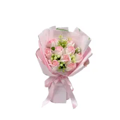 ☆ ピンク ☆ ラフィネブーケ ソープフラワー バラ 花束 薔薇 造花 フラワーアレンジメント ブーケ 花 フェイクフラワー アレンジメントフラワー アレンジフラワー インテリア 結婚祝い ギフト 贈り物 お祝い ラフィネブーケ FDC4RF フェイクグリーン