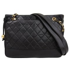 CHANEL ブラック キルティング トートバッグ - メルカリ