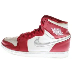 NIKE (ナイキ) AIR JORDAN 1 RETRO HIGH SILVER MEDAL エアジョーダン 1 レトロ オリンピック シルバーメダル ハイカットスニーカー レッド/ホワイト US10/28cm 332550-602