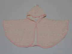 ファミリア familiar アウトレット 子供服 女の子 約 60cm 70cm 80cm 90cm ベビー服 ニット ケープ ピンク 秋 冬 ★4 トップス アウター ガールズ キッズ ベビー 【中古】 ユーズド リサイクル こども