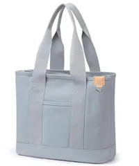 【新着商品】旅行 通学 通勤 保育園 頑丈 ポケット 多収納 おしゃれ 無地 シンプル マザーズバッグ 軽量 マチ広 トート a4 大きめ 帆布 キャンパストート 大容量 Lサイズ 仕切り キャンバス レディース トートバッグ [MIPOHAM]