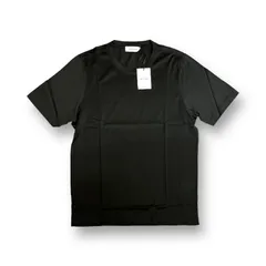 定価17600円 国内正規 新品 GRAN SASSO 23SS マーセライズ コットン クルーネック Tシャツ グランサッソ 60133/74002 ブラックのサムネイル