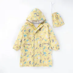 ☆ イエロー ☆ Lサイズ ☆ レインコート キッズ レインコート キッズ 子供用 かわいい 可愛い こども 子ども オシャレ おしゃれ レインウェア フード ランドセル対応 カッパ アウトドア 梅雨 雨 雨合羽 子供 男の子 女の子 雨具 旅行 撥水 はっ水