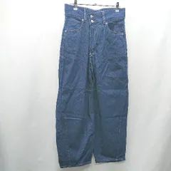 ◇ Θ classicalelf クラシカルエルフ ハイウエスト ワイドパンツ サイズL ネイビー レディース E  【1412260031691】