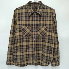 デラックスウエア LVシャツ シリーズ スルーチェックシャツ 長袖 MMUSTARD TARTAN  LV-22 メンズ ワークシャツ