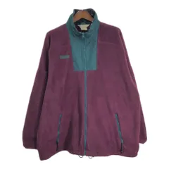 90年代 Columbia コロンビア フリースジャケット アウトドア パープル (レディース XL相当) 中古 古着 T1175