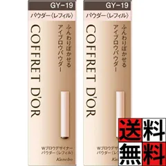 コフレドール アイブロウ パウダー Wブロウデザイナー ふんわり 仕上がり ぼかし ウォータープルーフ 眉 汗 水 メイク 化粧 長時間 持続 ブラウン グレイ レフィル GY19 0.5g ×2個