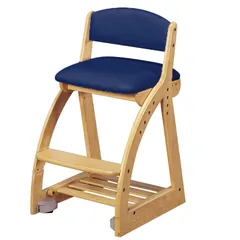【色: BKNB】KOIZUMI(コイズミ学習机) 学習椅子 ネイビーブルー サ