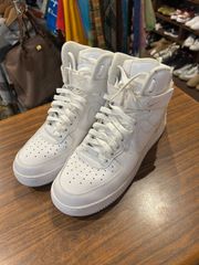 NIKE  AIR FORCE 1 HIGH RETRO QS NIKE AIRFORCE1 SHEED HI ナイキ  エアフォース1   ラシード ハイカット スニーカー  ホワイト エナメル 27.5cm A-660