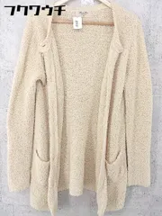 ◇ nano universe The 1st.Floor ナノ ユニバース 長袖 ロング カーディガン サイズF ベージュ レディース 【中古】 【1002802083426】