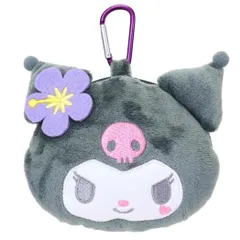 クロミ ミニポーチ カラビナ付きぬいぐるみファスナーマスコット Y2K サンリオ ティーズファクトリー 小物入れ キャラクター グッズ 