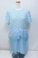 【143915】alice McCALL アリスマッコール  半袖　レースワンピース  USA４ ブルー系のサムネイル