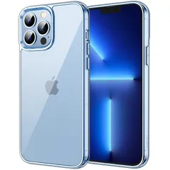 JEDirect iPhone13ProMax 保護ケース(6.7インチ専用13 Pro Max) 黄ばみなし 衝撃吸収 バンパーカバー 傷つけ防止 クリアバック (シエラブルー) 0