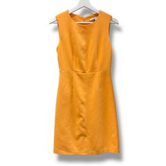 DIANE von FURSTENBERG ダイアンファンファステンバーグ タイトワンピース 膝丈 ストレッチ ノースリーブワンピース オレンジ サイズ0 レディース 夏 ゴーゴー古着マルイ草加店1233