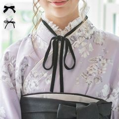 【ブラック】リボン付き襦袢 TAK キッズ キャサリンコテージ