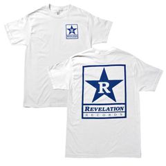 Revelation Records 公式 Tシャツ パンク ハードコア Logo-White/Navy 新品 クイックサンド NYHC JUDGE DRAIN