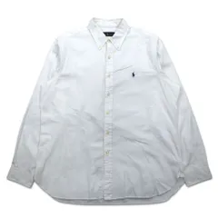 RALPH LAUREN オックスフォード ボタンダウンシャツ XL ホワイト コットン スモールポニー刺繍 スリランカ製
