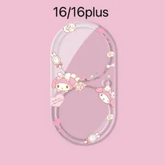 iphone16/16plus カメラフィルム 全面保護レンズカバーマイメロディ
