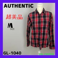 超美品　AUTHENTIC　オーセンティック　柄シャツ　ﾁｪｯｸ　シャツ　送料無料