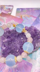 運命のアクアマリンブレスレット