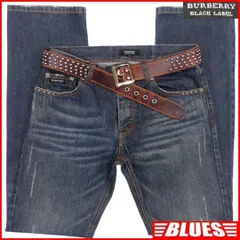 廃盤 バーバリーブラックレーベル デニム 刺繍 W30 メンズ NR3106