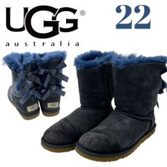 本日限定価格❣️UGG アグ ムートンブーツ 黒 22㎝ スワロフスキー