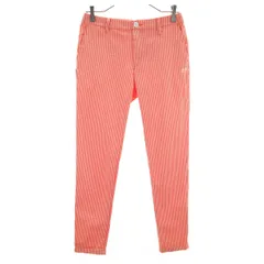 MASTER BUNNY EDITION マスターバニーエディション ゴルフ シアサッカー パンツ 0 オレンジ系 レディース 古着