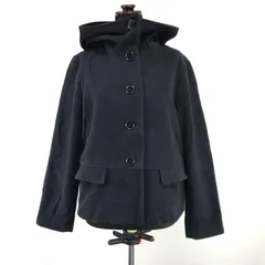 COMME CA ISM【コムサイズム】 ショート丈/ウールコート【size:M/ レディース/紺/navy】アウター/Coat/JACKET◆BJ122-b-1yn<sale>