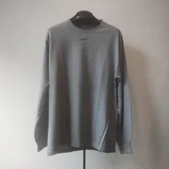 ■ 90〜00s ■ NIKE ナイキ ■ Nike ワンポイントロゴ刺繍 スウォッシュ刺繍 ロングスリーブカットソー ロンt ■ Made in USA アメリカ製 ■ NNN1472