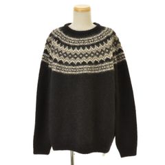 【UNIFORMEXPERIMENT】23AW UE-232027 MOHAIR NORDIC CREWNECK KNIT長袖ニットセーター