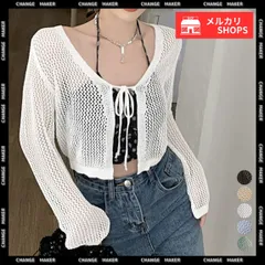 カーディガン 長袖 レディース ショート丈 クロップド丈 ニットカーディガン 薄手 透かし編み サマーニット 夏 トップス 前開き へそ出し お洒落 韓国風 リボン 羽織り 冷房対策 サマーカーディガン 着やせ お出かけ メッシュ ニット 89KING-014